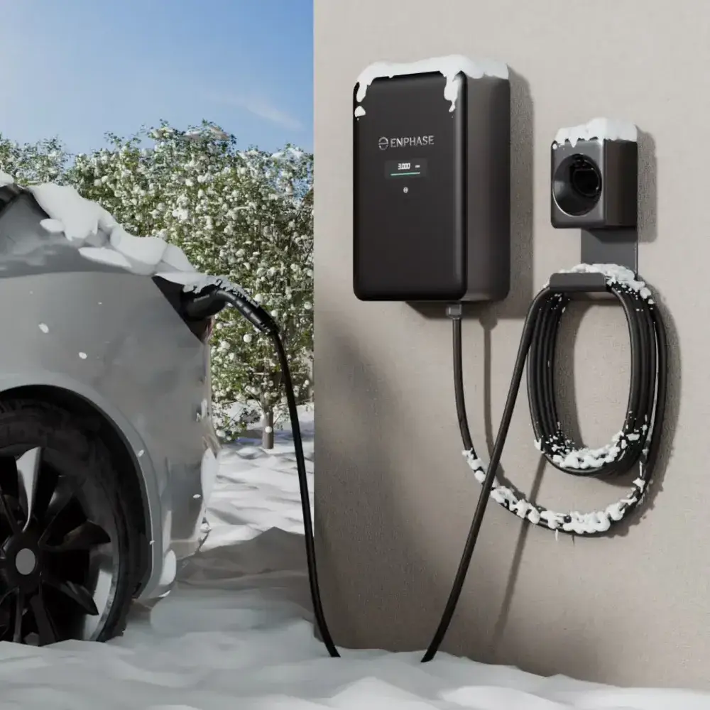 Enphase IQ EV Charger 2 laadpaal 22kW MID type 2 vaste kabel 7 meter - zwart (IQ-EVSE-EU-3032-0105-1300)